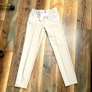 NWT Adidas Women’s Golf Pants Straight Leg Pockets Stretch Small Cream